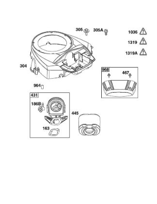 B&S - serijska številka  od 44  44U777-0010-G1 B - SKLOP OHIÅ JA VENTILATORJA IN ZRAcNIH FILTROV della Marca Stihl